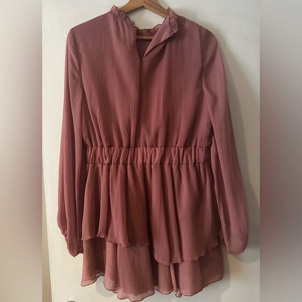 Zara Ruffled Mini Dress - Picture 3 of 4